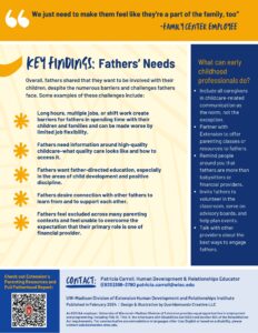 Key Findings - Father's Needs
