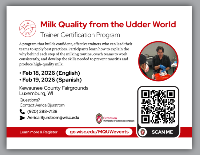 Milk Quality from the Udder World and Link
