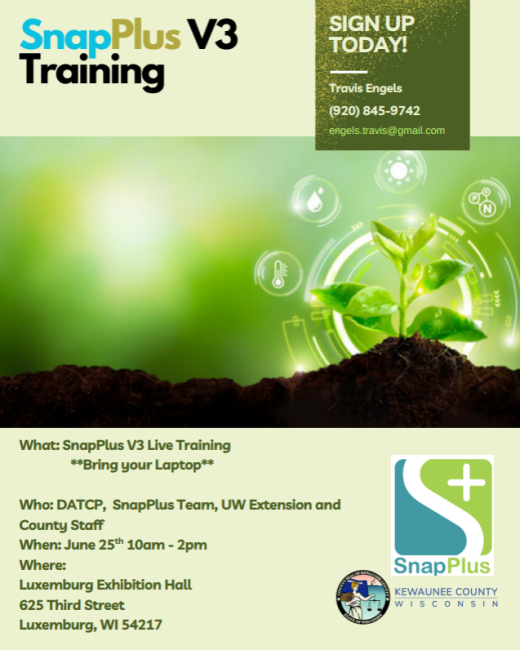 SnapPlus Live Training, June 25, 10am-2pm at the Luxemburg Exhibition hall, 625 3rd St., Luxemburg