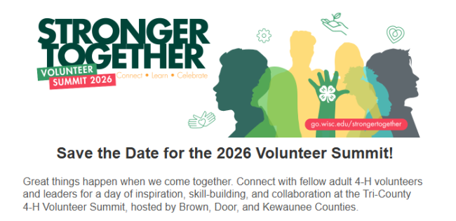 4-H Volunteer summit for Brown, Door and Kewaunee Counties