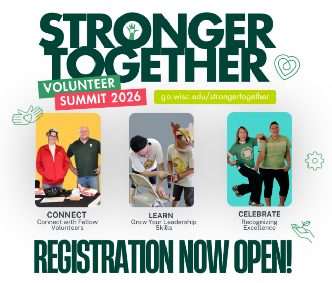 Stronger Together Volunteer Summit 2026.  Registration is now open.
